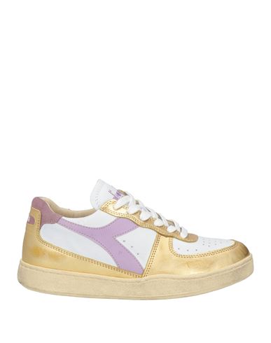 Shop Diadora Heritage Woman Sneakers Gold Size 9.5 Leather