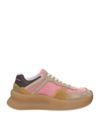 Shop Dries Van Noten Woman Sneakers Pastel Pink Size 8 Leather, Textile Fibers