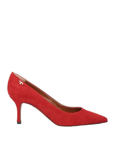 Tory Burch Woman Pumps Red Size 7 Leather