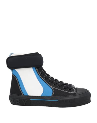 Shop Burberry Man Sneakers Black Size 9 Cotton, Polyester, Polyamide, Elastane