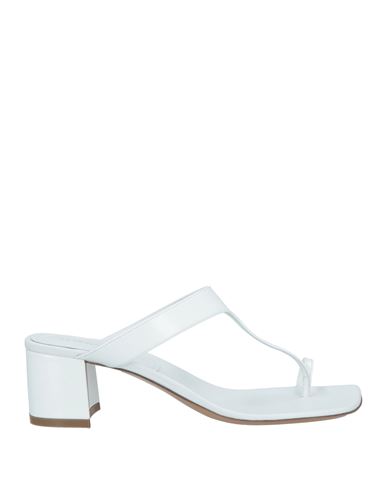 Shop Dries Van Noten Woman Thong Sandal White Size 7.5 Leather