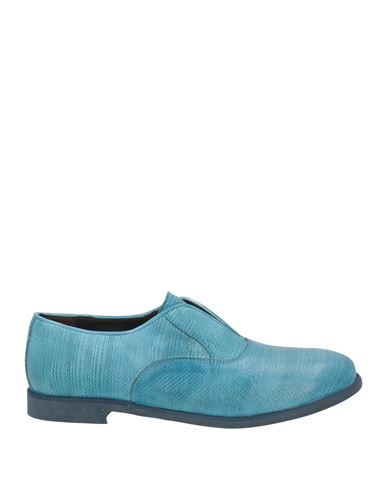 Shop Jp/david Woman Loafers Azure Size 8 Leather In Blue
