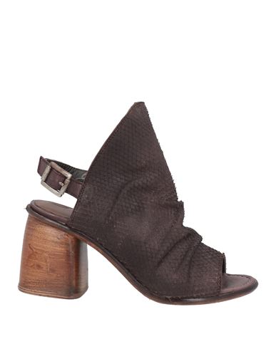 Shop Jp/david Woman Sandals Dark Brown Size 8 Leather
