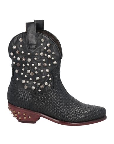 Shop Jp/david Woman Ankle Boots Black Size 8 Leather