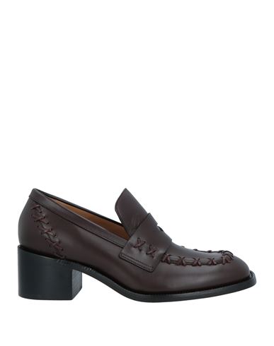 Shop Dries Van Noten Woman Loafers Dark Brown Size 7.5 Leather