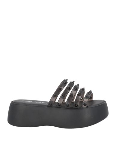 Melissa + Jean Paul Gaultier Woman Sandals Black Size 6 Rubber In Black