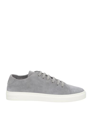 Shop Lerews Man Sneakers Grey Size 8 Leather