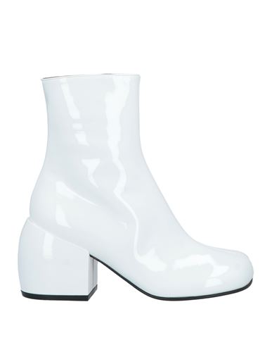Shop Dries Van Noten Woman Ankle Boots White Size 6 Leather
