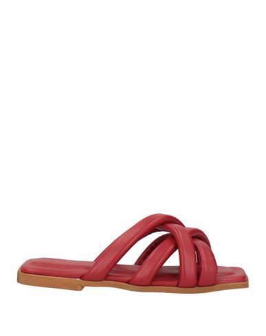 Shop Chatulle Woman Sandals Red Size 8 Textile Fibers