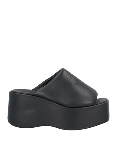 Ottod'ame Woman Sandals Black Size 8 Textile Fibers In Black