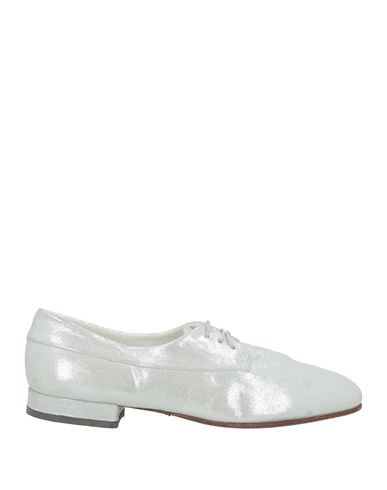 Shop Pantanetti Woman Lace-up Shoes Ivory Size 7 Leather In White