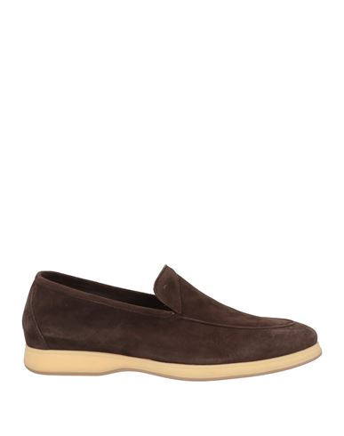 Shop Andrea Ventura Firenze Man Loafers Dark Brown Size 8 Leather