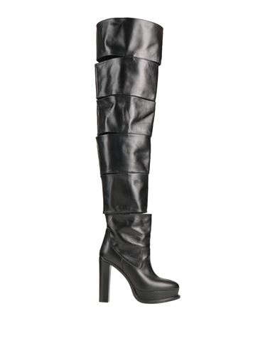 Shop Alexander Mcqueen Woman Boot Black Size 8 Leather
