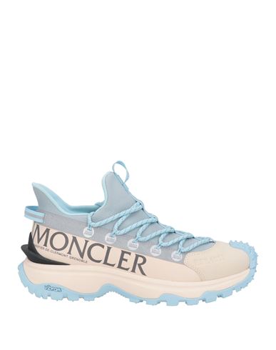 Shop Moncler Woman Sneakers Cream Size 7 Textile Fibers In White