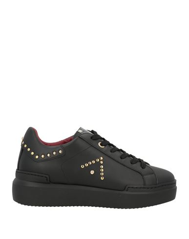 Shop Ed Parrish Woman Sneakers Black Size 8 Leather
