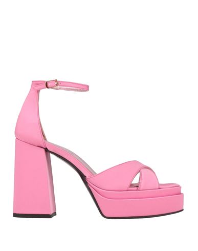 Shop Tsakiris Mallas Woman Sandals Pink Size 10 Textile Fibers