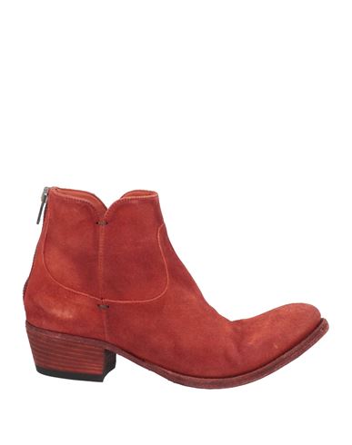 Shop Pantanetti Woman Ankle Boots Brick Red Size 7.5 Leather