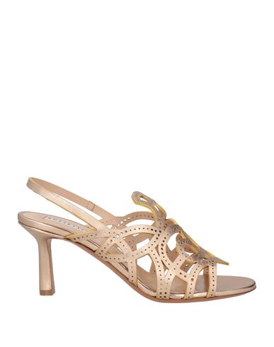 Fratelli Rossetti Woman Sandals Rose Gold Size 10.5 Leather In Rose Gold
