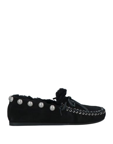 Shop Isabel Marant Woman Loafers Black Size 8 Sheepskin