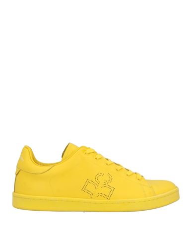 Isabel Marant Man Sneakers Yellow Size 9 Cow Leather