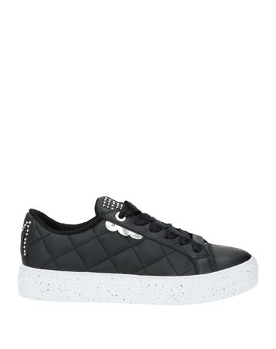 Shop Manila Grace Woman Sneakers Black Size 8 Leather