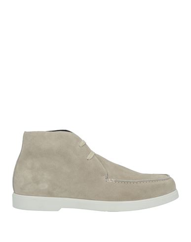 Moorer Man Ankle Boots Light Grey Size 9 Leather In Grey