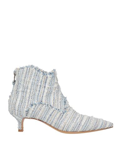 Shop Mara Bini Woman Ankle Boots Sky Blue Size 7.5 Textile Fibers