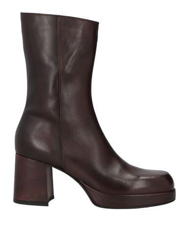 Shop J-ero' Woman Ankle Boots Dark Brown Size 7 Leather