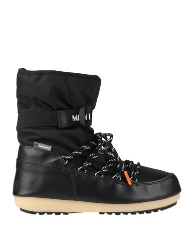 Shop Moon Boot Man Ankle Boots Black Size 7.5 Textile Fibers