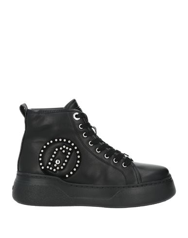 Shop Liu •jo Woman Sneakers Black Size 7 Leather