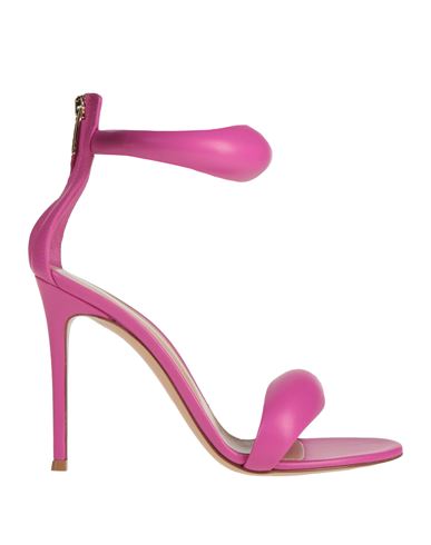 Gianvito Rossi Woman Sandals Fuchsia Size 8 Leather In Pink