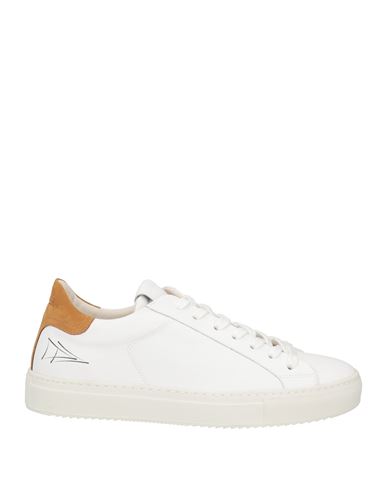 Shop Nevver Man Sneakers White Size 7 Calfskin