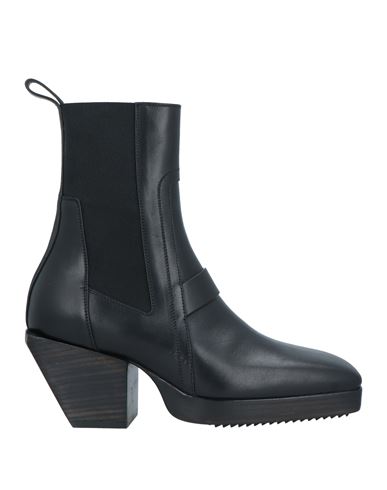 Shop Rick Owens Woman Ankle Boots Black Size 9 Leather
