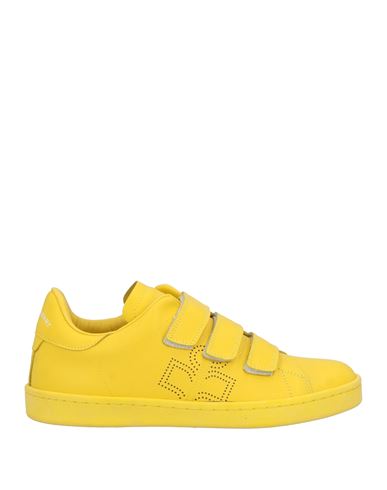 Shop Isabel Marant Woman Sneakers Yellow Size 7 Cow Leather