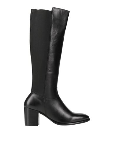 Shop Cafènoir Woman Boot Black Size 8 Leather, Textile Fibers