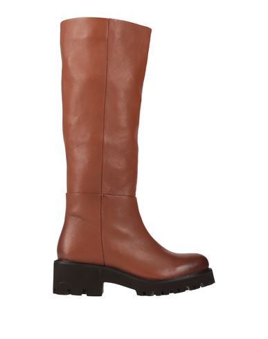 Cafènoir Woman Boot Tan Size 8 Leather In Brown