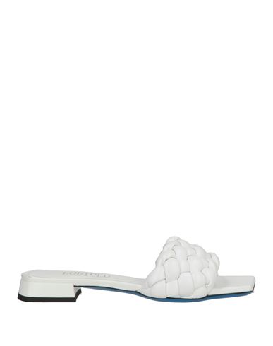 Loriblu Woman Sandals White Size 5 Leather