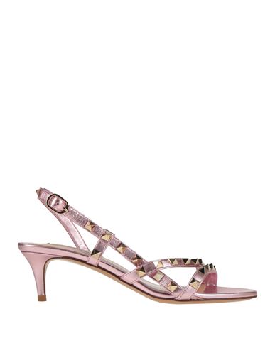 Valentino Garavani Woman Sandals Pink Size 11 Leather
