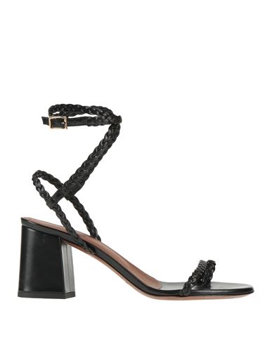 Shop L'autre Chose L' Autre Chose Woman Sandals Black Size 8 Leather
