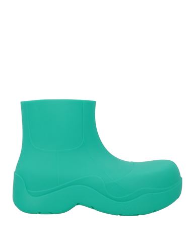 Shop Bottega Veneta Man Ankle Boots Emerald Green Size 9 Rubber