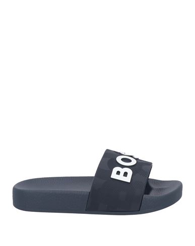 Hugo Boss Boss Toddler Boy Sandals Midnight Blue Size 10.5c Rubber In Blue