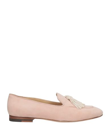 Eleventy Woman Loafers Light Pink Size 9 Leather In Pink