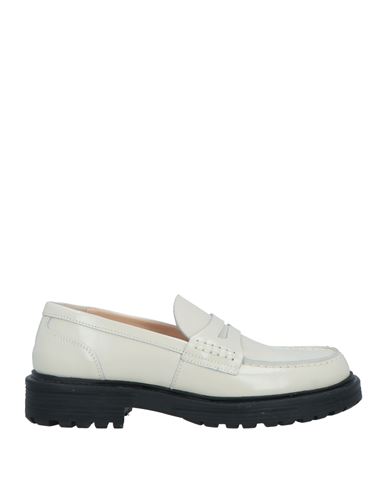 Shop Semicouture Woman Loafers Off White Size 8 Leather