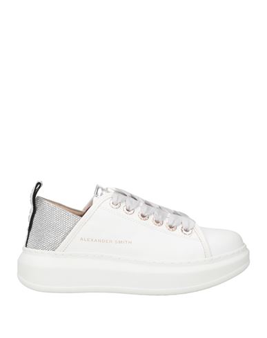 Alexander Smith Woman Sneakers White Size 8 Leather In White