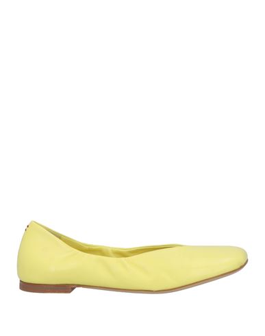 Shop Halmanera Woman Ballet Flats Yellow Size 6 Leather