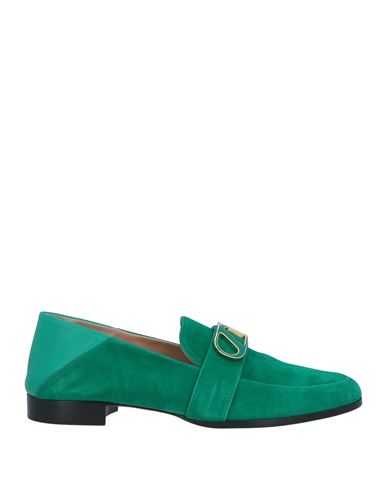 Shop Skorpios Woman Loafers Emerald Green Size 7 Leather