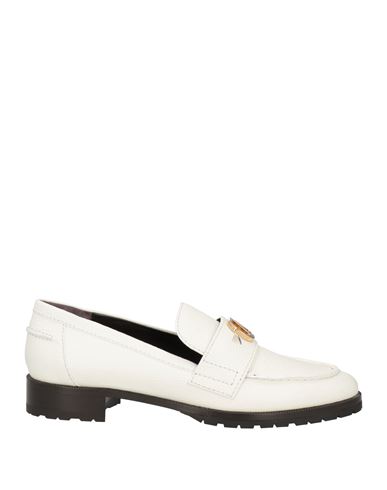 Shop Skorpios Woman Loafers White Size 8 Leather