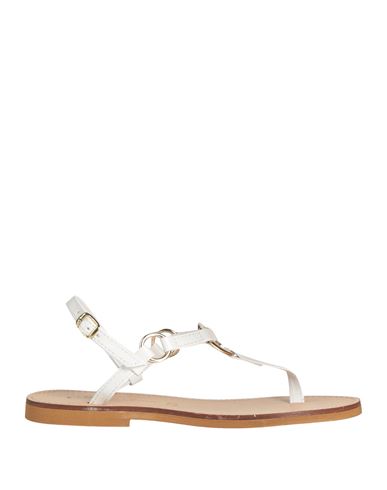 Shop Chatulle Woman Thong Sandal White Size 7 Leather