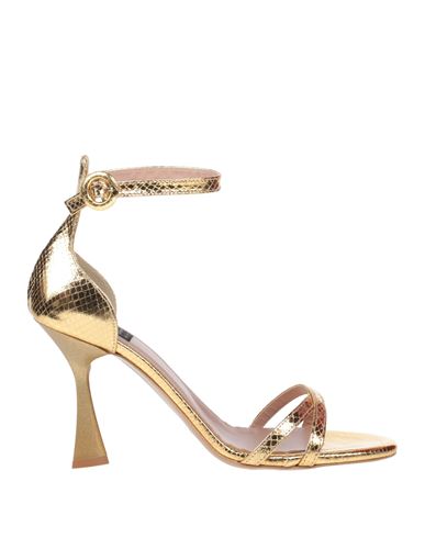 Shop Islo Isabella Lorusso Woman Sandals Gold Size 8 Textile Fibers