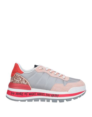 Liu •jo Woman Sneakers Light Grey Size 8 Textile Fibers